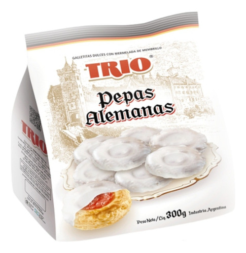 Galletitas Trio Pepas Alemanas De 300g Pack 10u