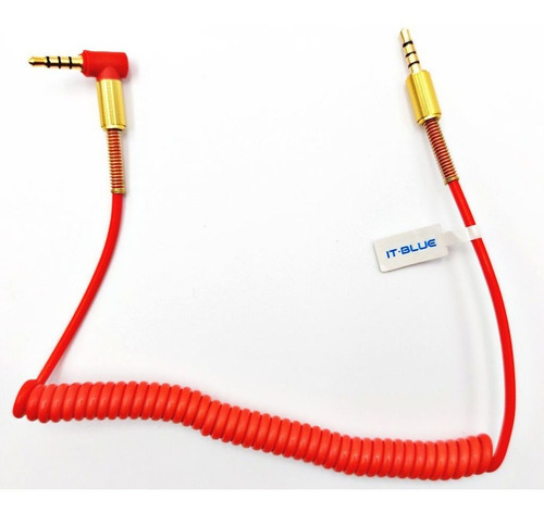 Imagem 4 de 4 de Cabo Auxiliar Estéreo 3,5mm 4 Polos P3 Premium Vermelho