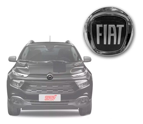 Emblema Dianteiro Monocromatico Fiat Toro 2.4 16v 2020