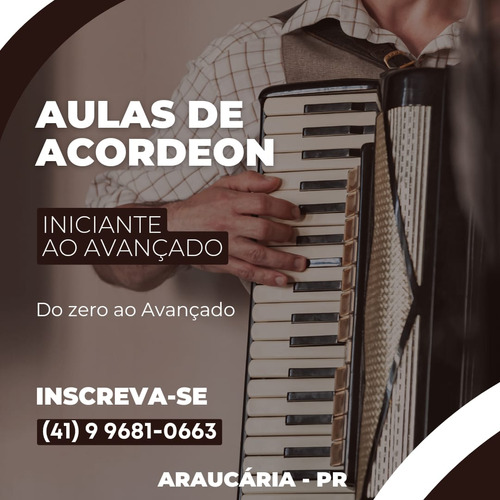 Aulas De Acordeon, Teclado E Piano