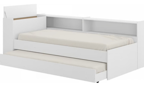 Cama Nido Sencilla Multimueble Con Balda Y Arco 80x215x110