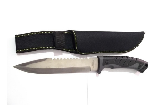 Cuchillo Caza Pesca Camping Mango Resistente Serrucho Funda