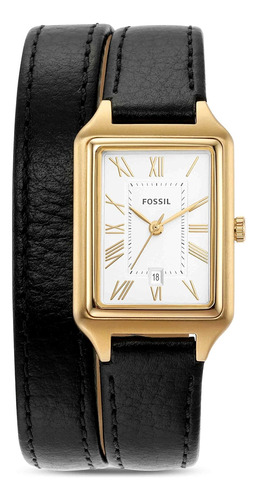 Reloj Pulsera Mujer  Fossil Es5235 Negro