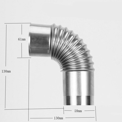 Extensión Del Tubo De La Estufa De La Codo 13cmx6.1cm