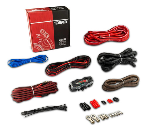 Kit De Cables Potencia Ds18 ampkit4 - 4 Gauge (no Stinger )