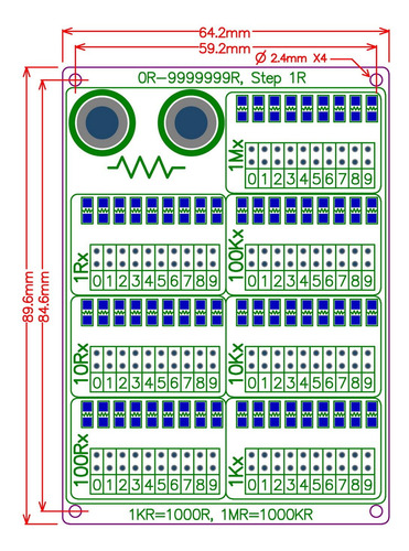 Placa De Resistencia Programable Electronics-salon 1r - 9999