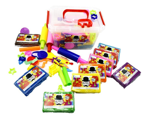 Kit Valija Mr Masa 8 Masas Plastilina Color Juego Niño Jt