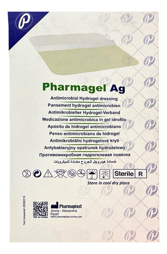 Aposito Hidrogel + Plata 10x10 Cm - Unidad