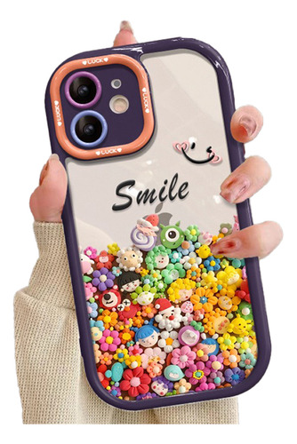Funda Con Figuras 3d P/iPhone X/8/7 Protección De Cámara