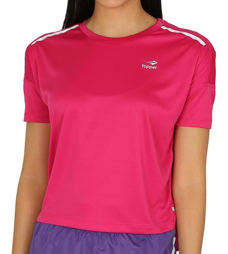 Topper Remera Mujer - Rng Up Fucsia