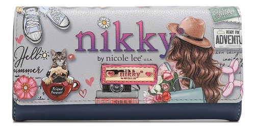 Cartera Con Broche Nikky World Nikky By Nicole Lee