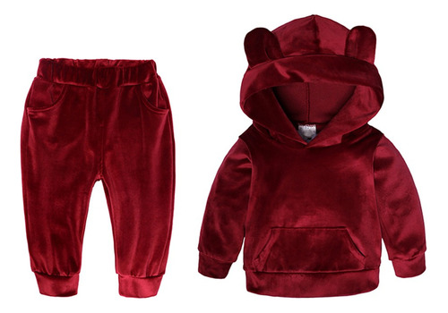 Conjunto De Sudadera Con Capucha Y Pantalones Para Bebés, Ni