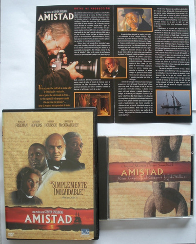 Dvd+cd Bso - Amistad - Spielberg - Dvd Imp Brasil Cd Imp Usa