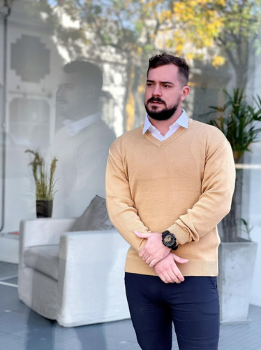 Sueter De Vestir Hombre Tipo Bremer Vs Colores Y Talles