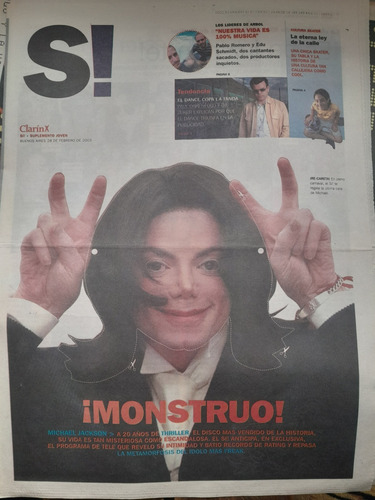 Suplemento Si Clarin Michael Jackson 28 02 2003 