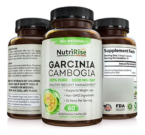 Nutririse Garcinia Cambogia Con 95% Hca/control Peso/apetito