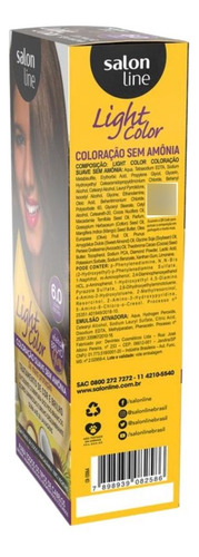 Coloração Suave Salon Line Light Color 6.0 Louro Escuro