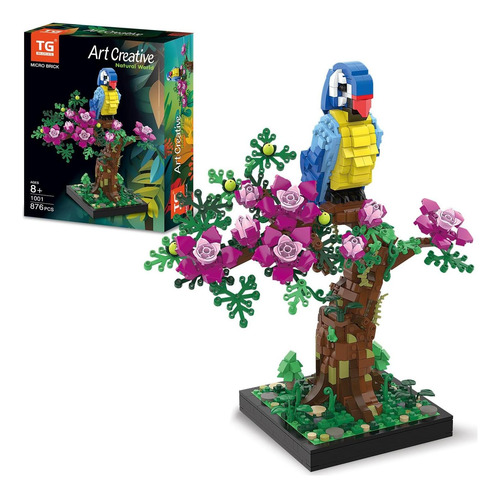 Juego De Construcción Loro Micro Ladrillos 21.6 Cm