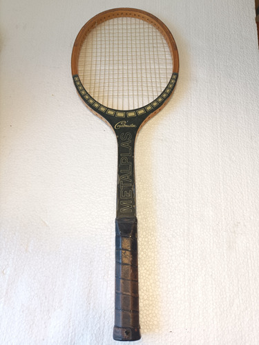 Raqueta De Tenis Antigua De Madera Para Decoración