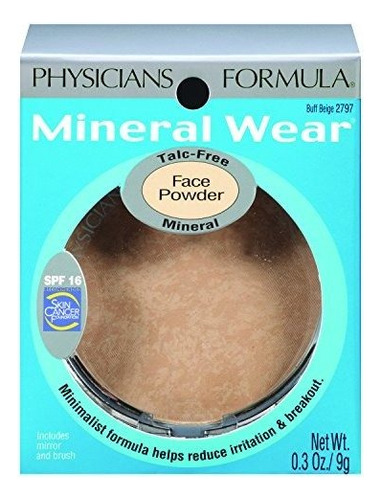 Physicians Formula Mineral Wear Polvos Prensados, Buff B