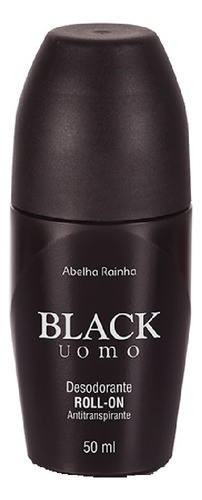 Desodorante Roll-on Masculino Black Uomo Abelha Rainha 50ml