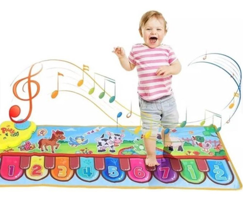 Alfombra Tapete De Piano Musical Para Bebés 110x36