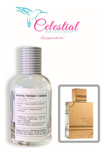 Perfume Amber Oud Gold De Celestial Elixir 100 Ml