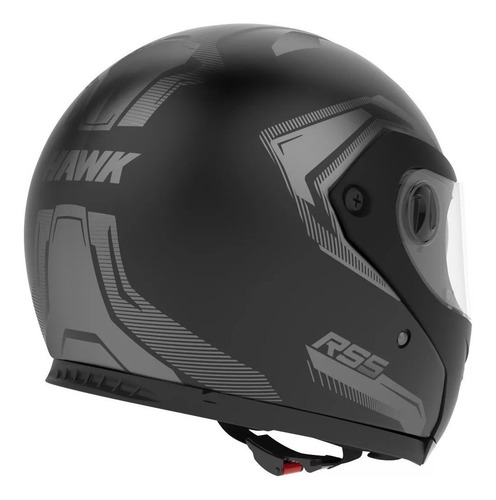 Imagen 4 de 4 de Casco para moto modular Hawk RS5 Vector negro talle L