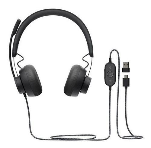 Auriculares Logitech Zone Wired Usb C Suprime Ruido 