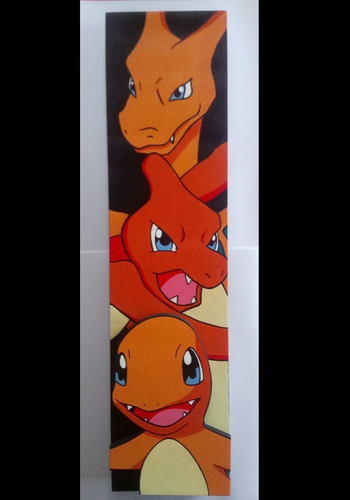 Largueros Cuadros Anime Pokemon Charmander Y Mas