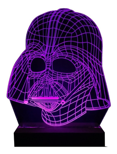 Lámpara Acrílico Led Star Wars Darth Vader 220v Regalo