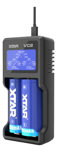 Tecneu Xtar Vc2 Cargador Inteligente De Baterías 18650 Li-ion Lcd