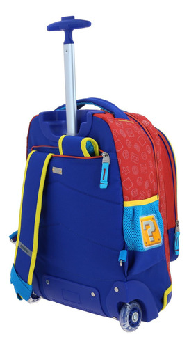 Mochila Ruedas Primaria Chenson Mario Bros Squat