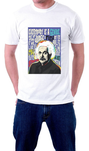 Camiseta Albert Einstein Fisica Matematica Unisex Adultos