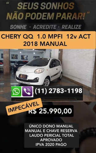 Chery Qq 1.0 Act Flex 5p - 2018 ( Unico Dono )