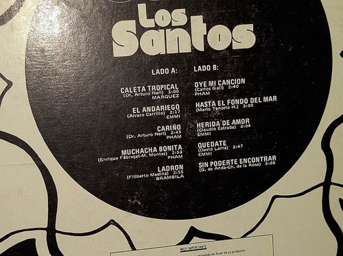 Los Santos Quédate Vinilo,lp,acetato,vinyl (Usado)