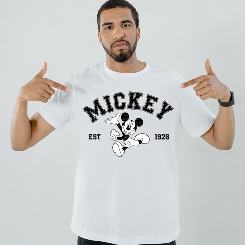 Playera Casual Mickey Mouse Unisex - Estilo Y Comodidad