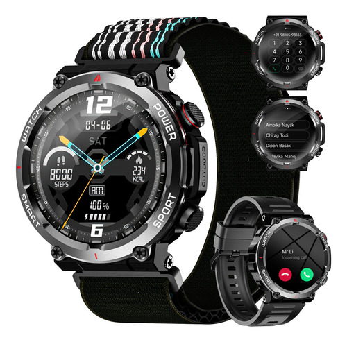 Smartwatch Blackview W50 1.96'' Reloj Inteligente Smart watch Reloj Militar Para Hombre Función De Llamada A Prueba De Caídas Impermeable Antimagnético