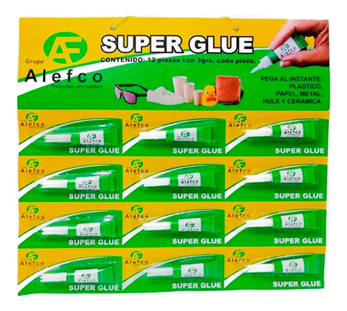 Pegamento Adhesivo Super Glue Tipo Kola-loka 12 Piezas - 50