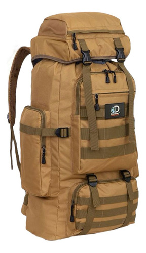 Mochila Discovery Adventure Camping 21791 Color Marrón Diseño Liso 21792 80l