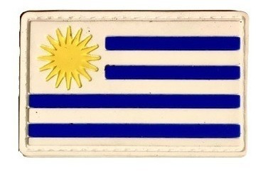 Parche Táctico Engomado Goma Bandera De Uruguay Con Velcro