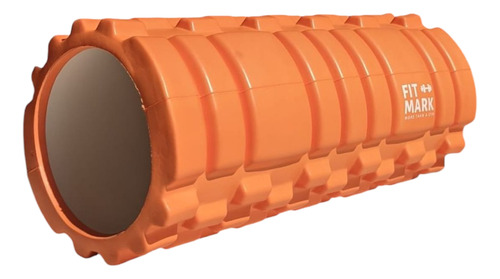 Rodillo Rolo Pilates Yoga 33 cm textura EVA masaje fitness color naranja