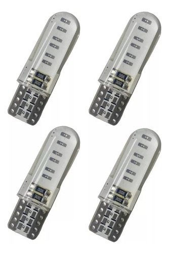 X4 Ampolleta Cola De Pescado Led Ampolleta Auto Luz Led T10