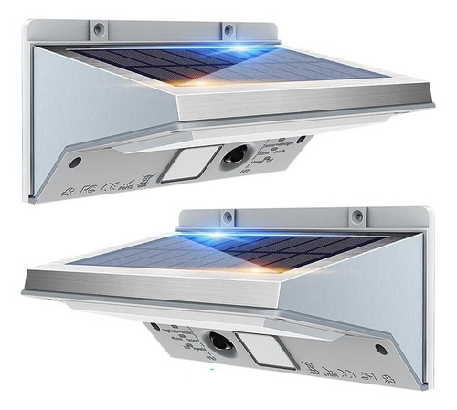 2 Pcs Luces Solares Con Sensor De Movimiento For Exteriores