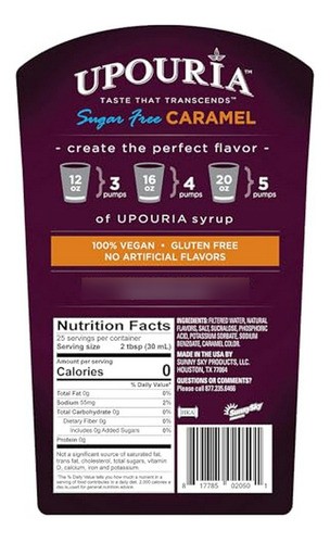 Jarabe De Café Sin Azúcar Sabor Caramelo | Gourmet, 25 4 Oz