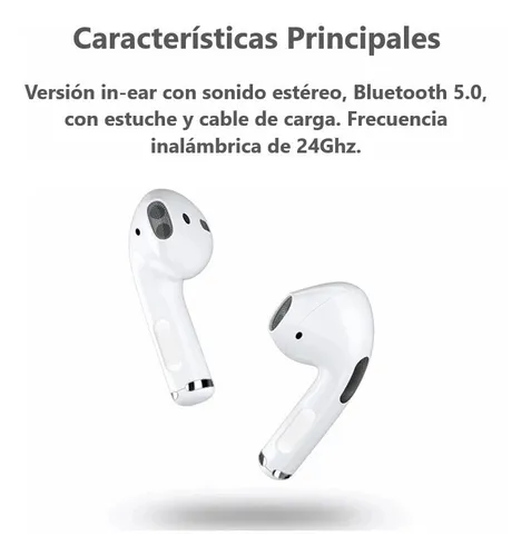 Auriculares bluetooth 5.0 estéreo sonido outlet con estuche de carga