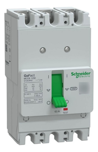 Disjuntor Tripolar 63a Schneider Electric