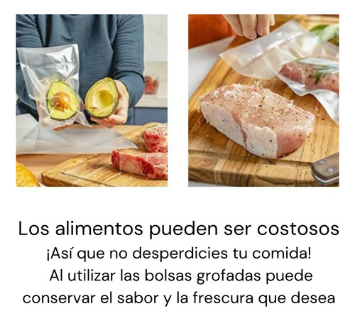 Bolsas Gofradas 25x17 Para Envasadora Al Vació Pack 10 Und.