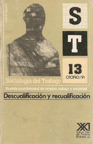 Libro Sociología Del Trabajo. Revista Cuatrimestral De Emple