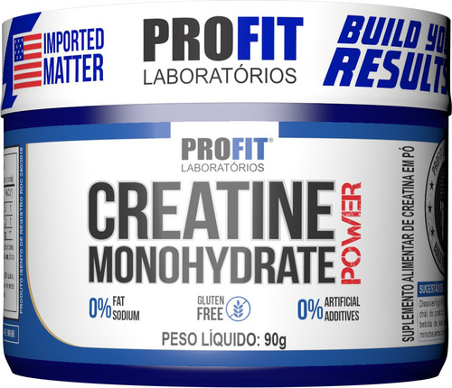 2x Creatina Micronizada Powder Pura - 90g Cada - Profit Labs Sabor Sem Sabor